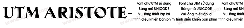 UTM Aristote字体转换